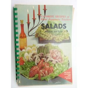 Vintage Cookbook Favorite Recipes of Home Economics Teachers Salads 1964